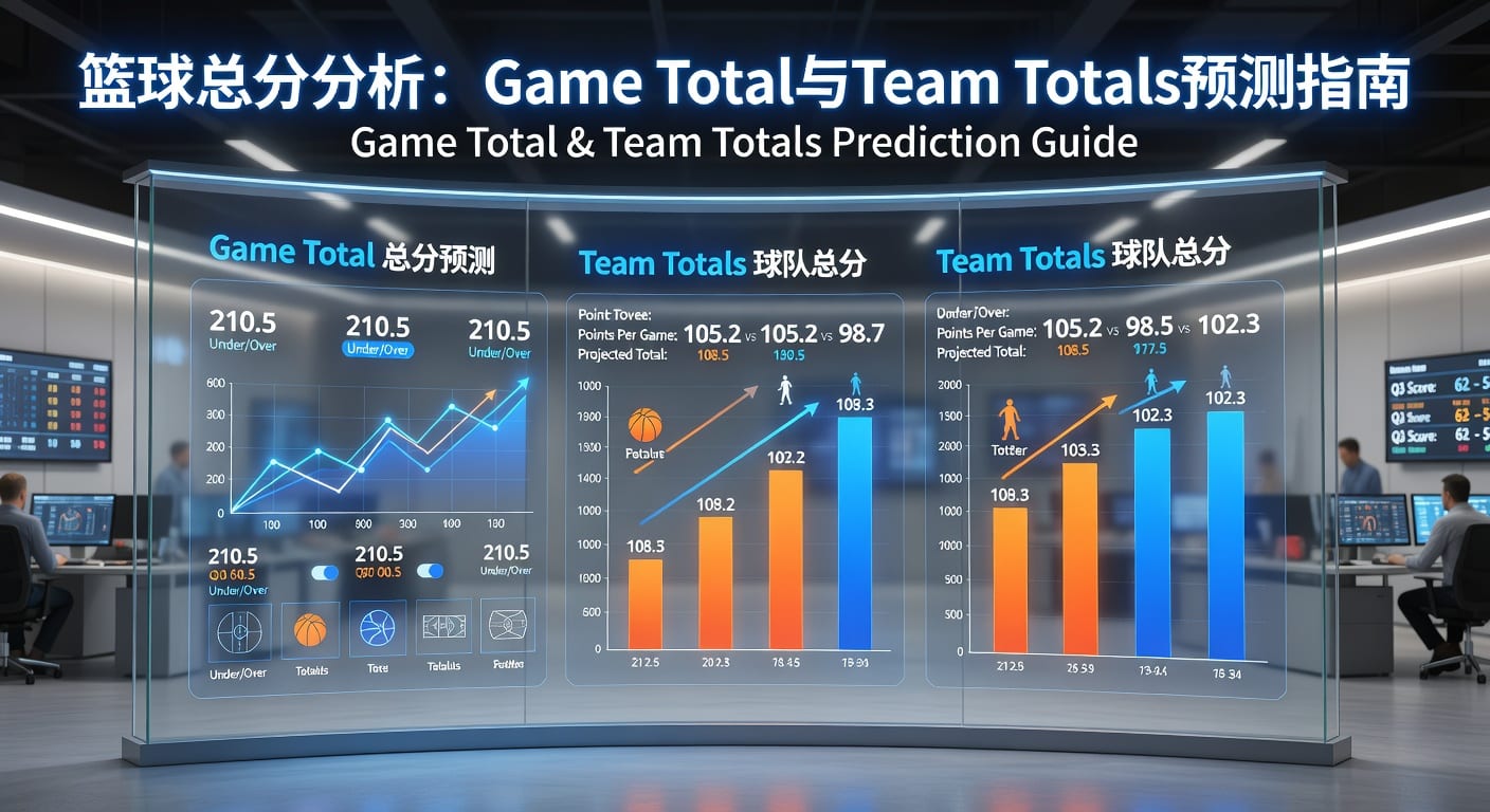 篮球总分 game total team totals 实战判断与盘口逻辑